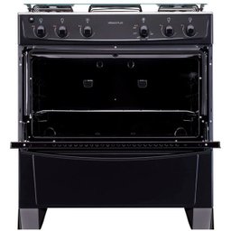 Fogão 5 Bocas Preto com Mesa Inox Atlas Mônaco Plus Bivolt - 2