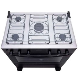 Fogão 5 Bocas Preto com Mesa Inox Atlas Mônaco Plus Bivolt - 3
