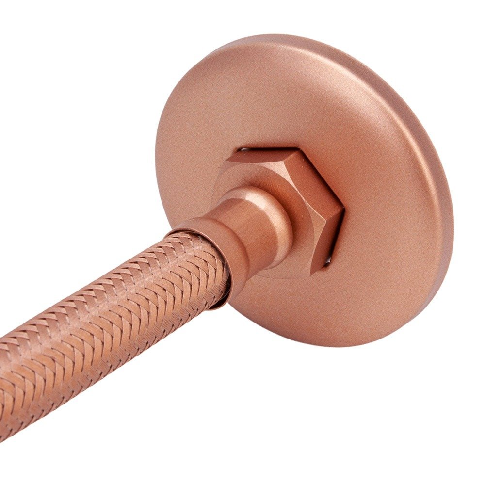 Kit 2 Engate Mangueira Flexível Rose Trançado Aço Inox 60cm - 4