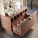 Ver imagem 3 de Cristaleira 2 Portas de Vidro LED Adega Embutida Dominic B01 Nature/Off White - Lyam Decor