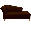 Ver imagem 1 de Divã Recamier Sofá Helena 180 cm – Tecido Suede:Suede Marrom