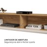 Rack Suspenso Future 180cm Cool Home Off White/Nature - 5