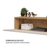 Rack Suspenso Future 180cm Cool Home Off White/Nature - 6
