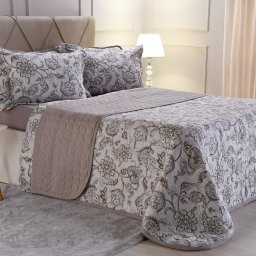 Kit Cobre Leito Queen Malha Premium 145 Fios 100% Algodão - 1