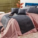 Ver imagem 2 de De Peseira Florence Cinza 04 Peças Tecido Veludo