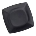 Ver imagem 2 de Kit20 Prato Quadrado Plástico Preto Refeição Lanche Porções