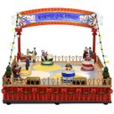 Ver imagem 1 de Enfeite Parque de Diversao Natal Natalino Led Cenario Musical Carrinho Giratorio Decoraçao Estante P