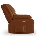 Ver imagem 6 de Poltrona do Papai Reclinável Pietra Elétrica Led Massagem Fh9 Veludo Terracota - Mpozenato