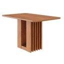 Ver imagem 1 de Mesa de Sala Jantar Ariela C/ Tampo Madeirado 130x80cm Cinamomo - Cimol