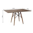 Ver imagem 5 de Conjunto de Mesa de Jantar Eames Eiffel Retangular 120x75 Tampo de Madeira Amêndoa com 4 Cadeiras Br