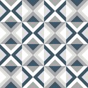 Ver imagem 2 de Adesivo de Azulejo Geométrico Azul e Cinza Arte Destaque