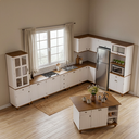 Ver imagem 5 de Cozinha Modulada Retrô Off White/ Nogueira