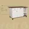 Cozinha Modulada Retrô Off White/ Nogueira - 4
