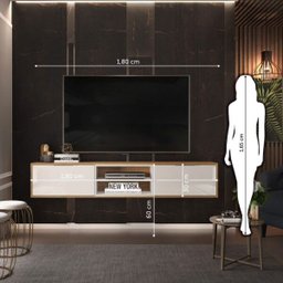 Rack Suspenso Classic 180cm Cool Home Nature/Off White - 3