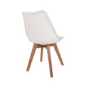 Ver imagem 4 de Conjunto Mesa de Jantar Juliette Branca 135cm com 4 Cadeiras Leda - Branca