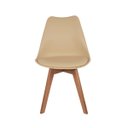 Ver imagem 4 de Conjunto Mesa de Jantar Juliette Preta 135cm com 4 Cadeiras Leda - Nude