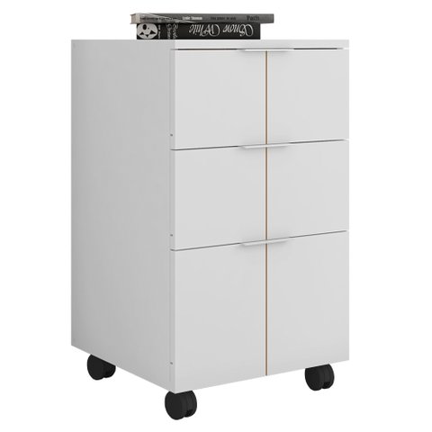 Gaveteiro Para Escritório Organizador Branco Cubic Caemmun