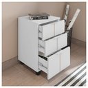 Ver imagem 4 de Gaveteiro Para Escritório Organizador Branco Cubic Caemmun