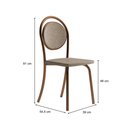 Ver imagem 2 de Conjunto 2 Cadeiras de Jantar 1738 Carraro Rose/bege