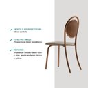Ver imagem 4 de Conjunto 2 Cadeiras de Jantar 1738 Carraro Rose/bege
