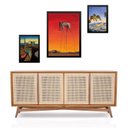 Ver imagem 1 de Set 3 Quadros Obras Salvador Dalí - com Vidro: Moldura Branca