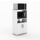 Ver imagem 2 de Armário Balcão Multiuso com 2 Portas para Forno e Micro Branco