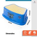 Ver imagem 2 de Kit Banquinho Degrau Infantil Azul e Redutor de Assento C/ Alça Patrulha Canina Chase