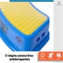 Ver imagem 4 de Kit Banquinho Degrau Infantil Azul e Redutor de Assento C/ Alça Patrulha Canina Chase