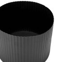 Ver imagem 3 de Cachepot Decorativo de Metal 3D Preto 17x22cm - D’Rossi