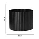 Ver imagem 4 de Cachepot Decorativo de Metal 3D Preto 17x22cm - D’Rossi