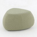 Ver imagem 2 de Puff Orgânico Decorativo 75cm Orbis Bouclé Verde Claro - Nexta Casa