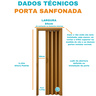 Porta Sanfonada Pvc 0,84x2,10 Multilit Cerejeira - 3
