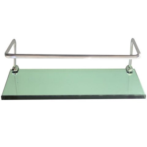 1 Prateleira Em Vidro Verde Com Proteção (10x50)