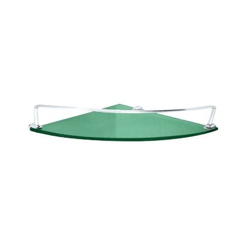Cantoneira de Vidro Modelado Verde com Proteção (22x22)