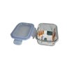 Pote Hermético Vidro Retangular 370ml Peq Marmita Microondas - 4