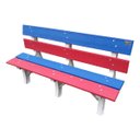 Ver imagem 2 de Banco de Jardim Madeira Plástica Maciça Colorido com 3 Lugares e 4 Tábuas 100% Reciclado 1,50m / Lc-