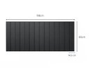 Ver imagem 3 de Cabeceira Cama King Lambri Painel MDF Dupla Face 198x60cm:Preto
