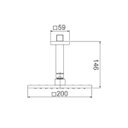 Ver imagem 2 de Chuveiro Lorenzetti Lorenquadra 5014 R16 de Teto Rose Gold