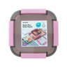 Kit Saladeira Rosa 2 Niveis Talheres Capacidade 11 Litros Portatil Pratico - 2