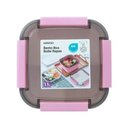 Ver imagem 2 de Kit Saladeira Rosa 2 Niveis Talheres Capacidade 11 Litros Portatil Pratico