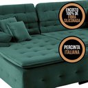 Ver imagem 6 de Sofá Retrátil e Reclinável com Chaise Orlando 2.20x2.10m- Sofisticato-verde