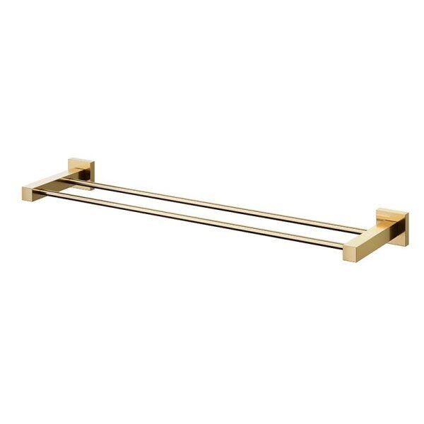 Toalheiro Barra Duplo Docol Square 641843 Ouro Polido - 1