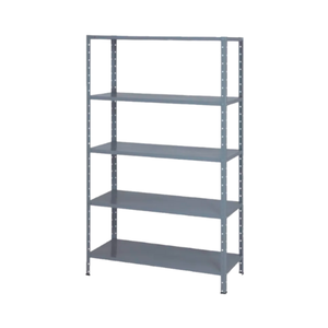 Estante Multiuso 40cm - 5 Bandejas - 22kg por Prateleira - Cinza