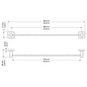 Ver imagem 3 de Toalheiro Barra Docol Square 387743 Ouro Polido