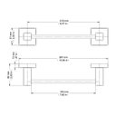 Ver imagem 3 de Toalheiro Barra Rosto Square 388469 Cobre Escovado - Docol