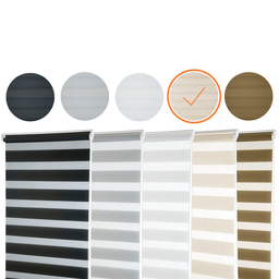 Zebra Persiana Rolo Dupla 160x160 Linho - 2
