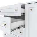 Ver mais imagens de Berço Americano Unique Branco Soft Eco Wood - Matic e Cômoda Infantil Americano Branco e Colchão