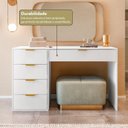 Ver mais imagens de Aparador com 5 Gavetas e Porta Objetos Vita Yescasa Branco