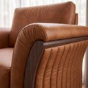 Ver mais imagens de Poltrona Decorativa Royal Base Madeira Courino Tcs 727 Moll