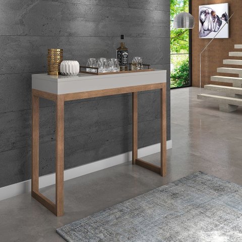 Aparador Mesa Cantinho do Café Decorativo Planalto 90 - Offwhite